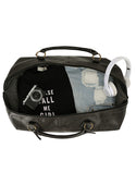 Tosca - VG001 Vegan Leather Duffle Bag - Black