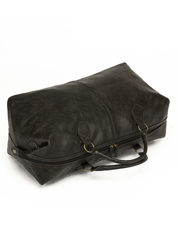 Tosca - VG001 Vegan Leather Duffle Bag - Black - 0