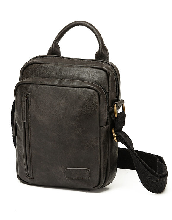 Tosca - VG009 Vegan Leather Crossbody Bag - Black