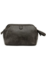 Tosca - VG006 Vegan Leather Wash Bag - Black