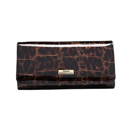 Serenade - Leopard WH701G RFID Protected Large Leather Wallet