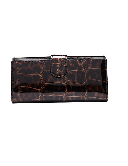 Serenade - Leopard WH701G RFID Protected Large Leather Wallet