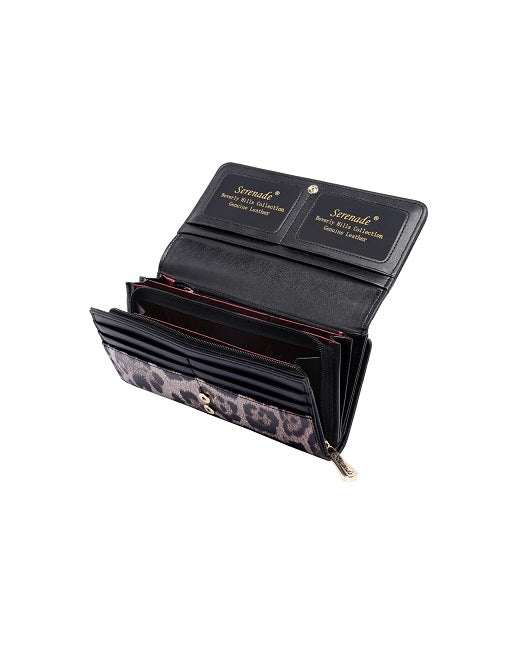 Serenade - WSN1301 Ocelot RFID Protected Large Leather Wallet