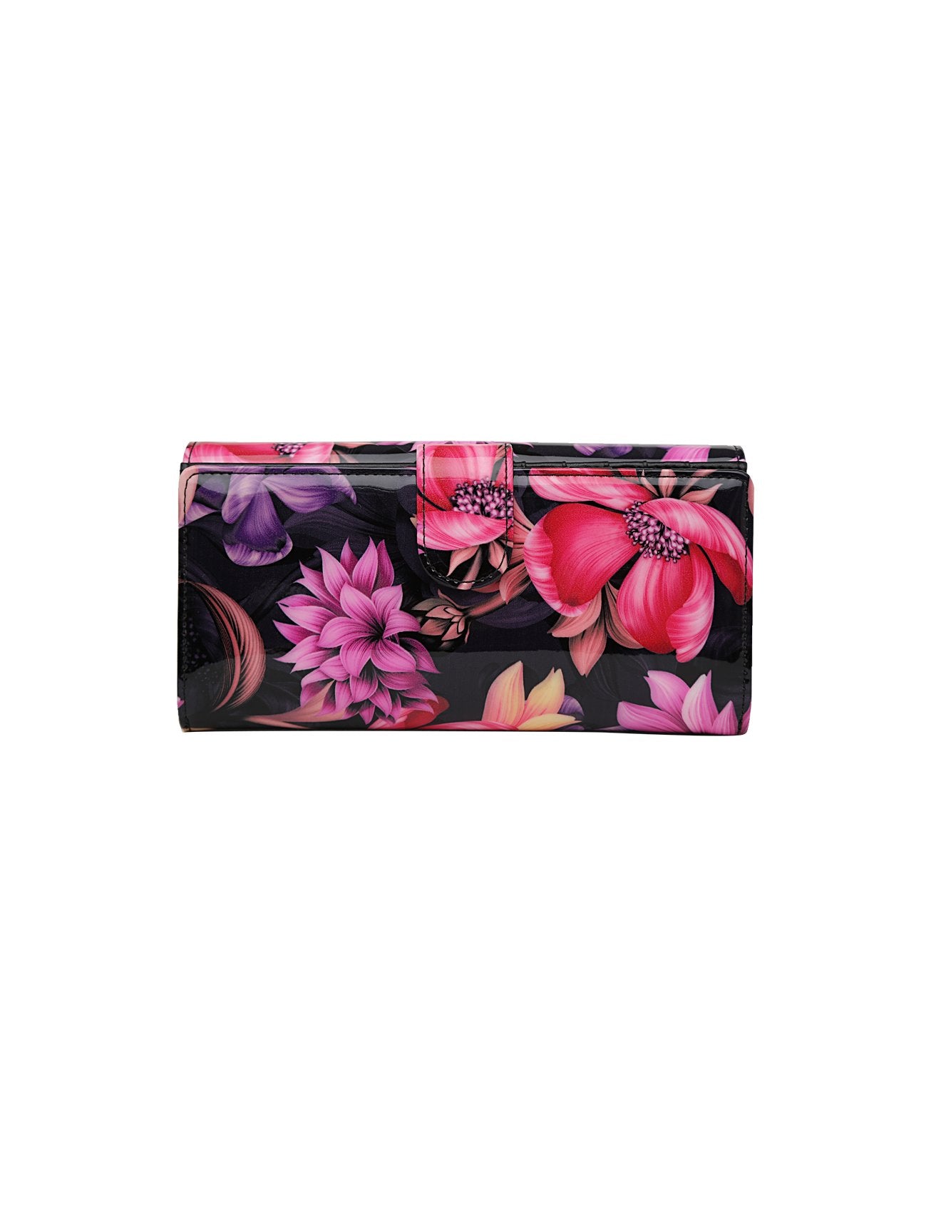 Serenade - Cynthia WSN-2601 RFID Protected Large Leather Wallet - Floral-3