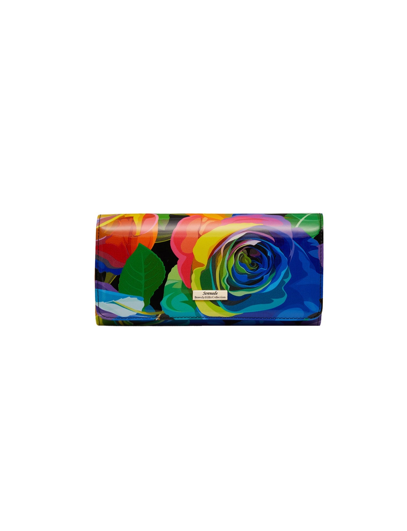 Serenade - Rainbow Rose WSN-3601 Leather Wallet - Large-1