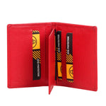 Zoomlite - Arlington Leather RFID Flap Card Note Sleeve - Red