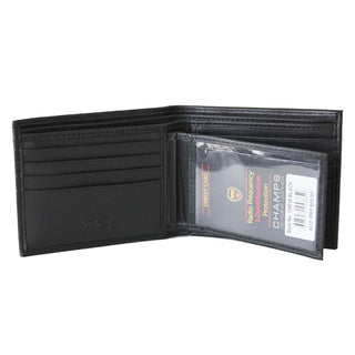 Champs - RFID Protected Leather Wallet with Removable Insert CH018 - Black