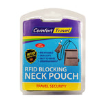 Comfort Travel - Rfid Blocking Neck Pouch - Grey