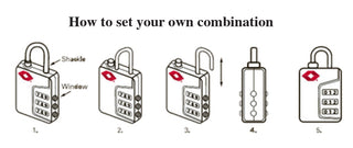 Comfort Travel - TSA Approved Combination Luggage Lock - Orange