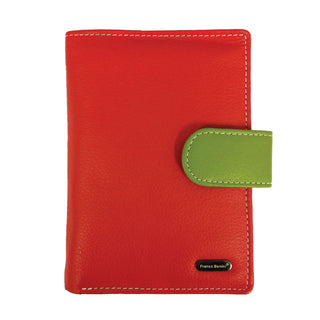 Franco Bonini - 2907 Ladies 24 Card Leather Wallet - Orange/Multi