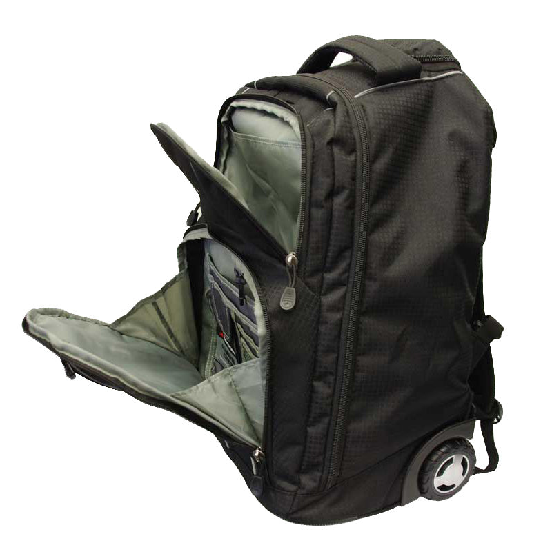 High Sierra - Freewheel 17inch Laptop Wheeled Carry-On Backpack - Black-3