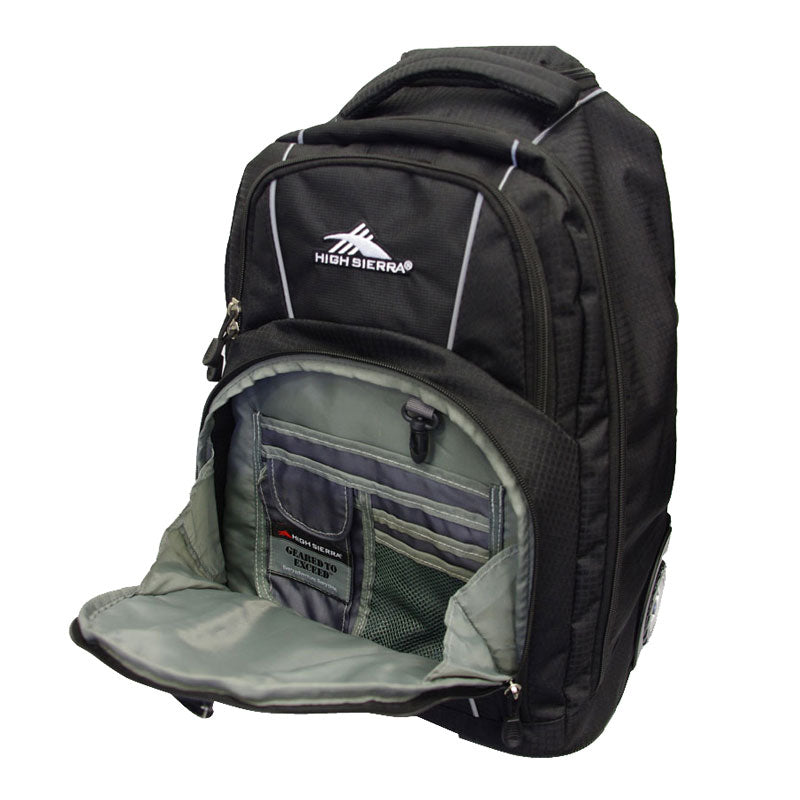 High Sierra - Freewheel 17inch Laptop Wheeled Carry-On Backpack - Black-4