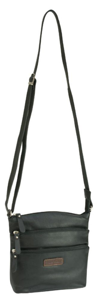 Franco Bonini - LB172 Leather Shoulder Bag - Black