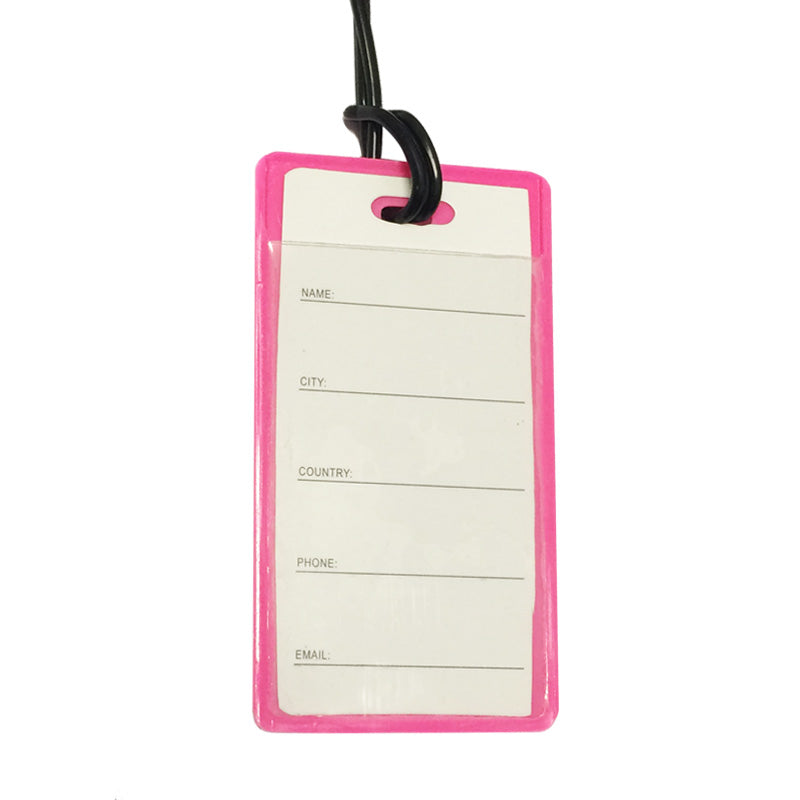 Comfort Travel - Rectangle Luggage Tag - Pink - 0