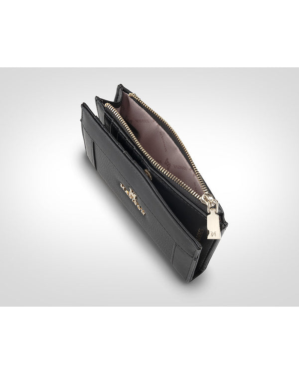 Madison - MW-5005 Lexi Medium Bi Fold Zip Wallet - Black