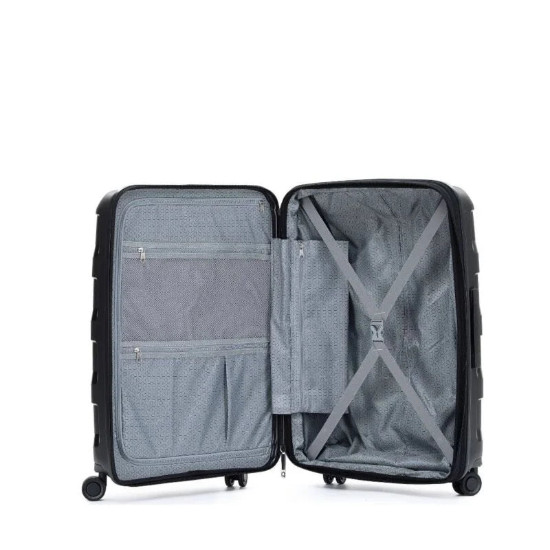 Tosca - COMET SET of 3 suitcases (29in-25in-20in) - Black-3