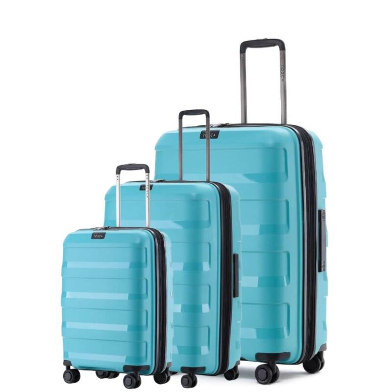 Tosca - COMET SET of 3 suitcases (29in-25in-20in) - Teal-1